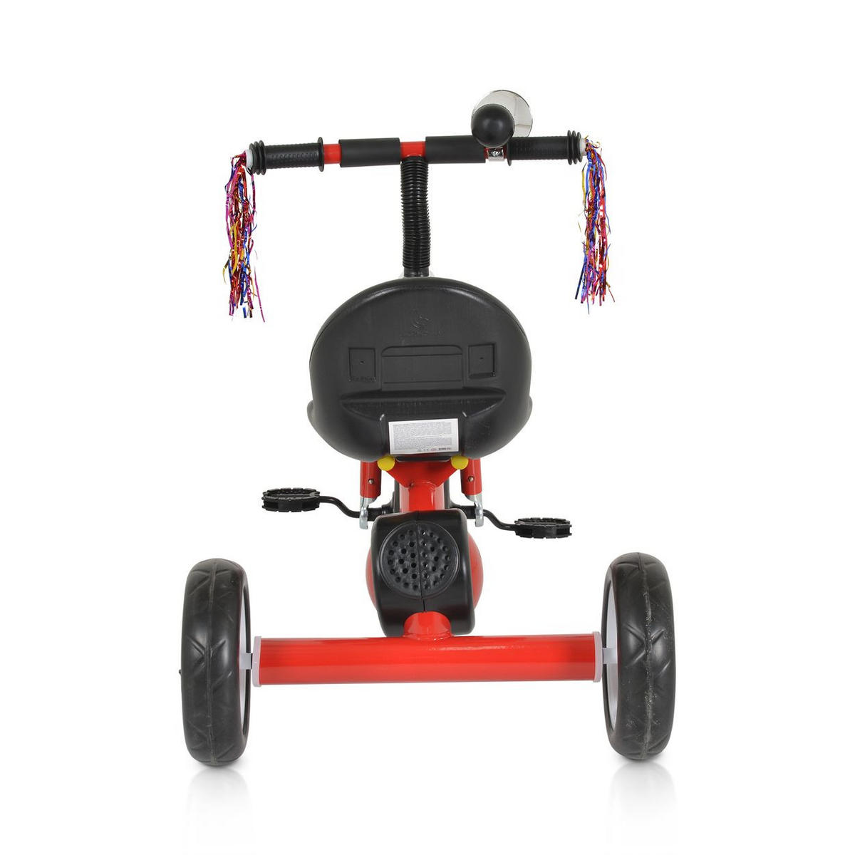 DREIRAD Bonfire rot EVA-Reifen LED-Licht ,Musik Licht, Hupe, Sitz einstellbar - Rot, Metall (65/48/58cm) - Moni