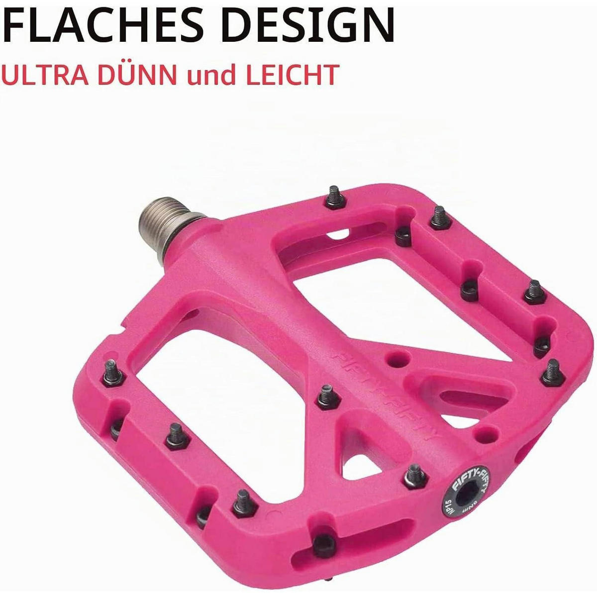 FAHRRADPEDALE Nylon Composite Rosa - Rosa, Kunststoff (10.4/1.5/10.6cm)