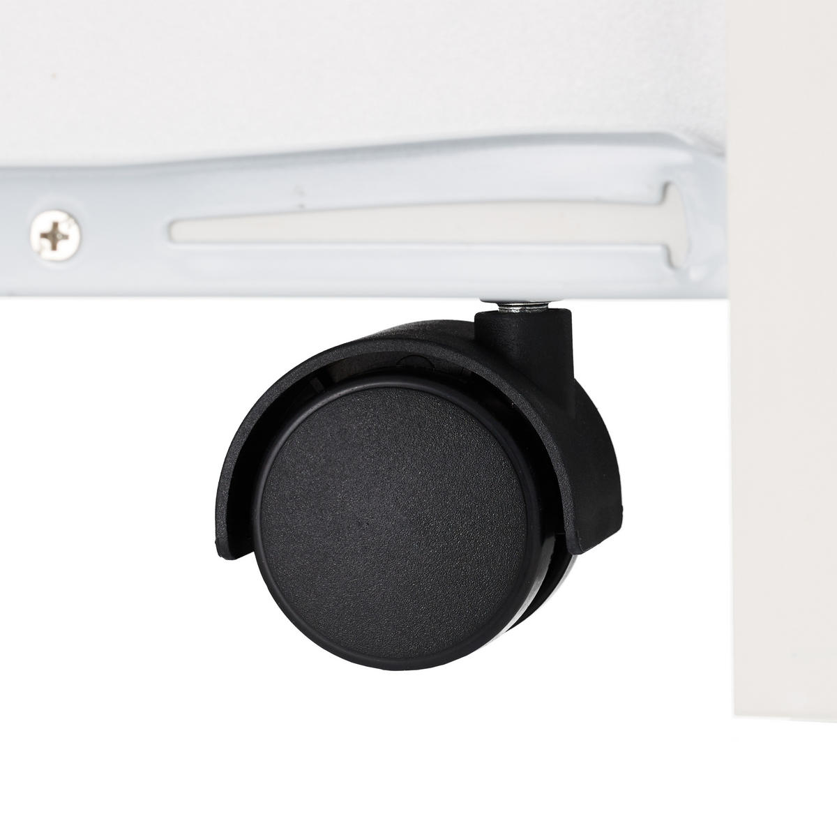 SKRIŇA do kúta - biela, kov/kompozitné drevo (20/61.5/45cm) - Relaxdays