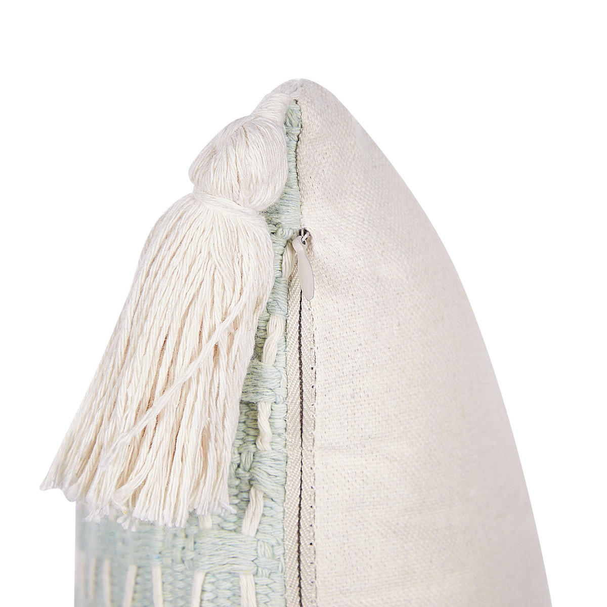 DEKOKISSEN 2er-Set Mintgrün 45/25 cm Hakone - Mintgrün, Textil (45/25cm) - Beliani