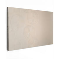 LEINWANDBILD Japandi - Beige - Modern Wohnzimmer Groß 120x80 cm - Ecru, Textil (120/80cm) - MuchoWow