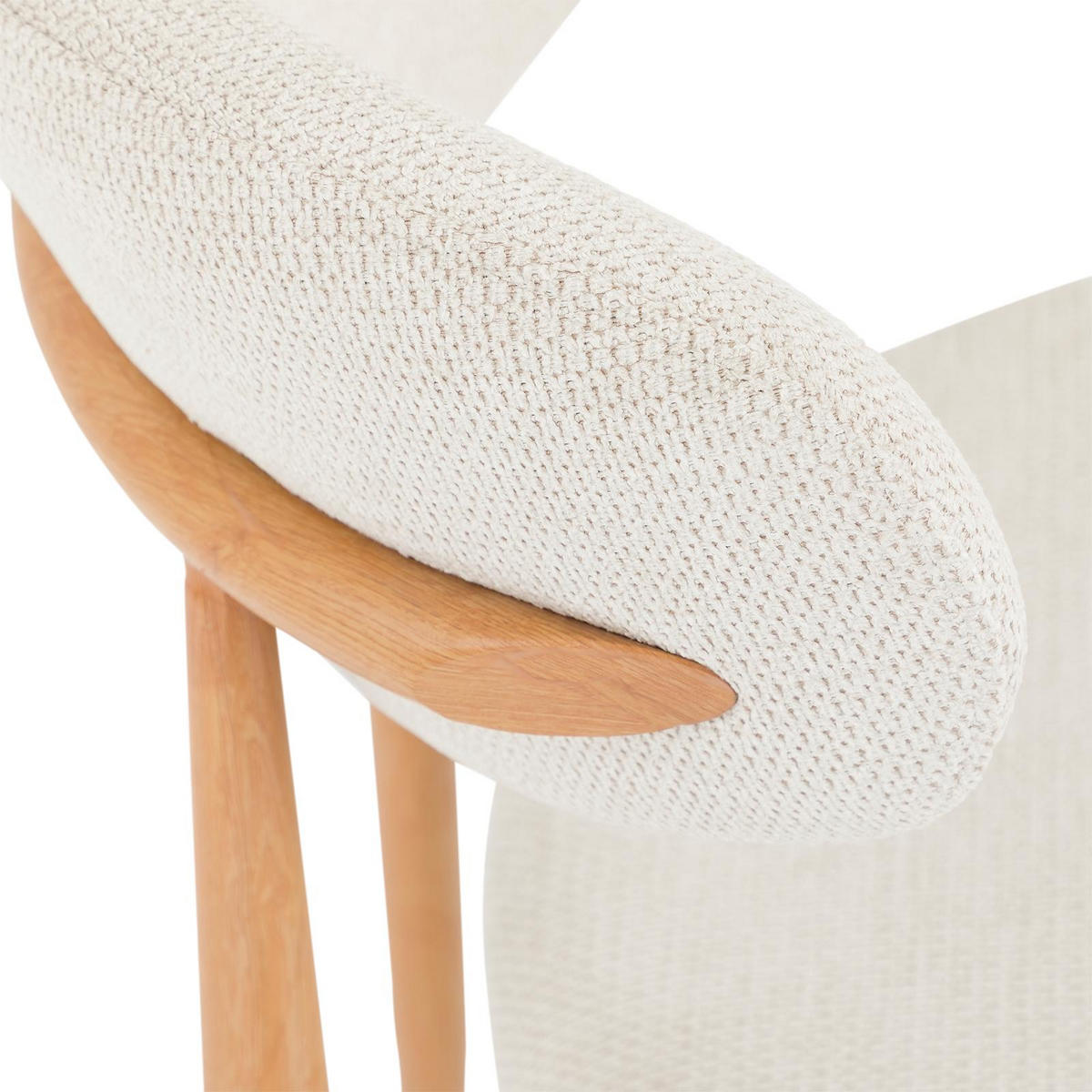 ESSZIMMERSTUHL ARIEL 2er-Set cremeweiß - Creme, Textil (49/79/48cm) - IDIMEX