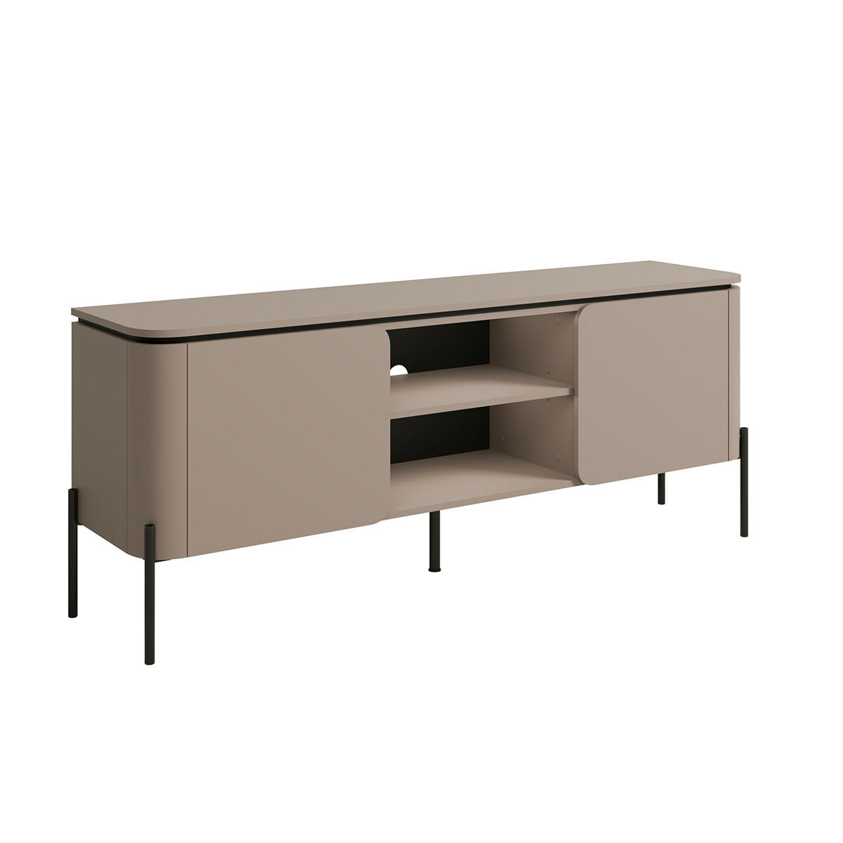 TV-MÖBEL Taupe - Taupe, Holzwerkstoff (162.8/65/39.5cm) - Petits-meubles
