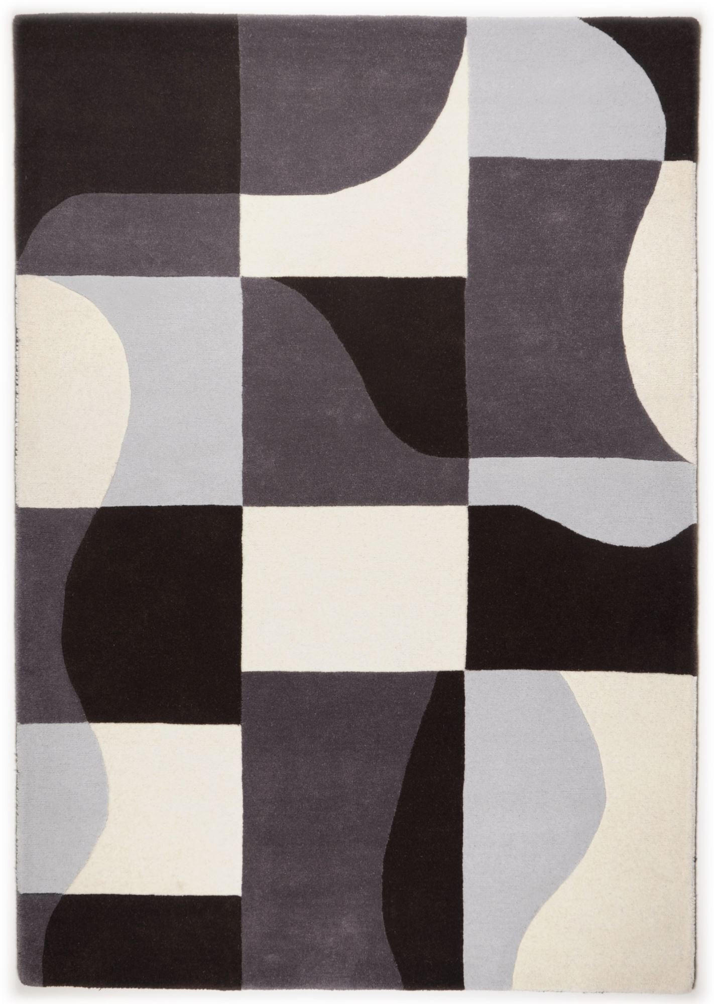 HANDTUFTTEPPICH Hawai 70x140 cm - Grau, Textil (70/140cm) - THEKO