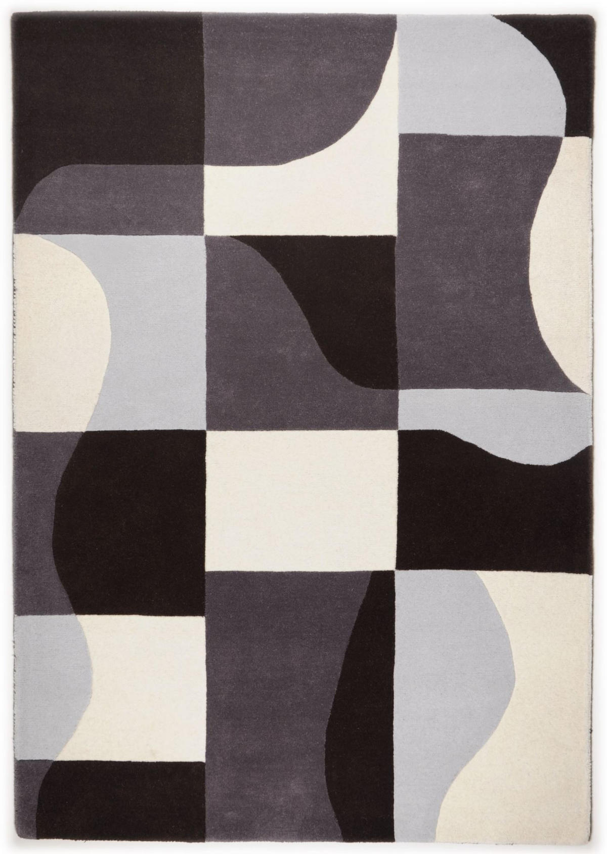 HANDTUFTTEPPICH Hawai 70x140 cm - Grau, Textil (70/140cm) - THEKO