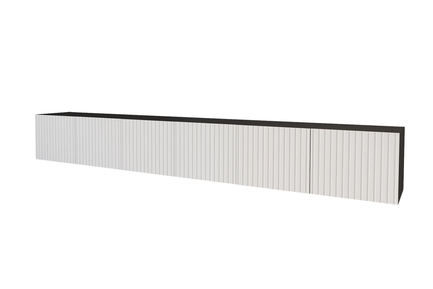 ALTDECOR NÍZKÁ KOMODA KITO-W 3x100x40x40 cm – černá / bílá