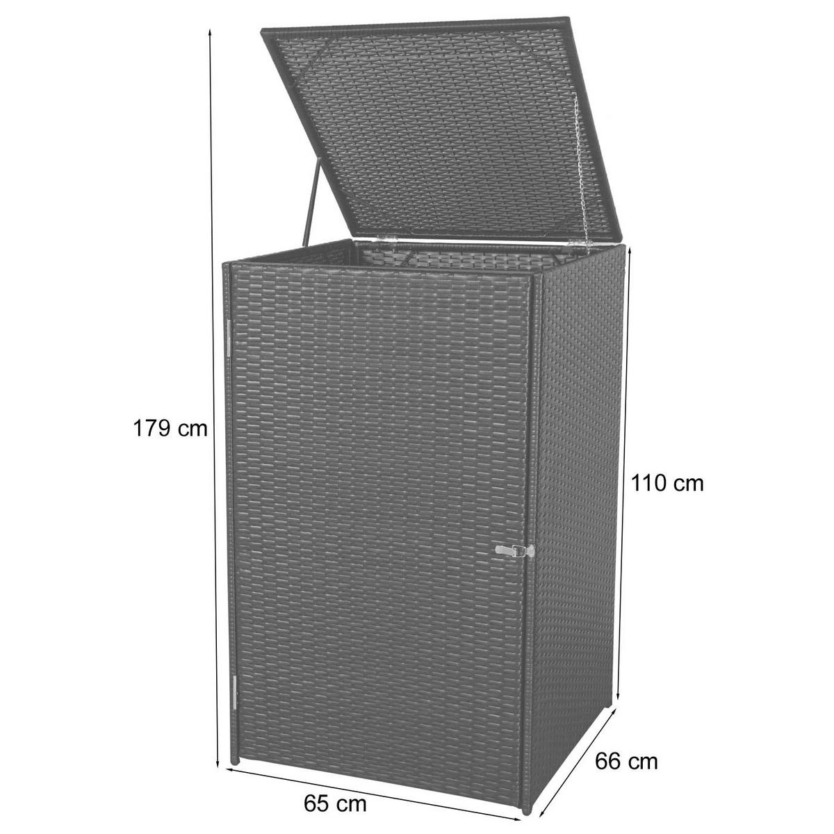 MÜLLTONNENVERKLEIDUNG 120L Braun - Braun, Kunststoff (65/110/66cm) - MCW