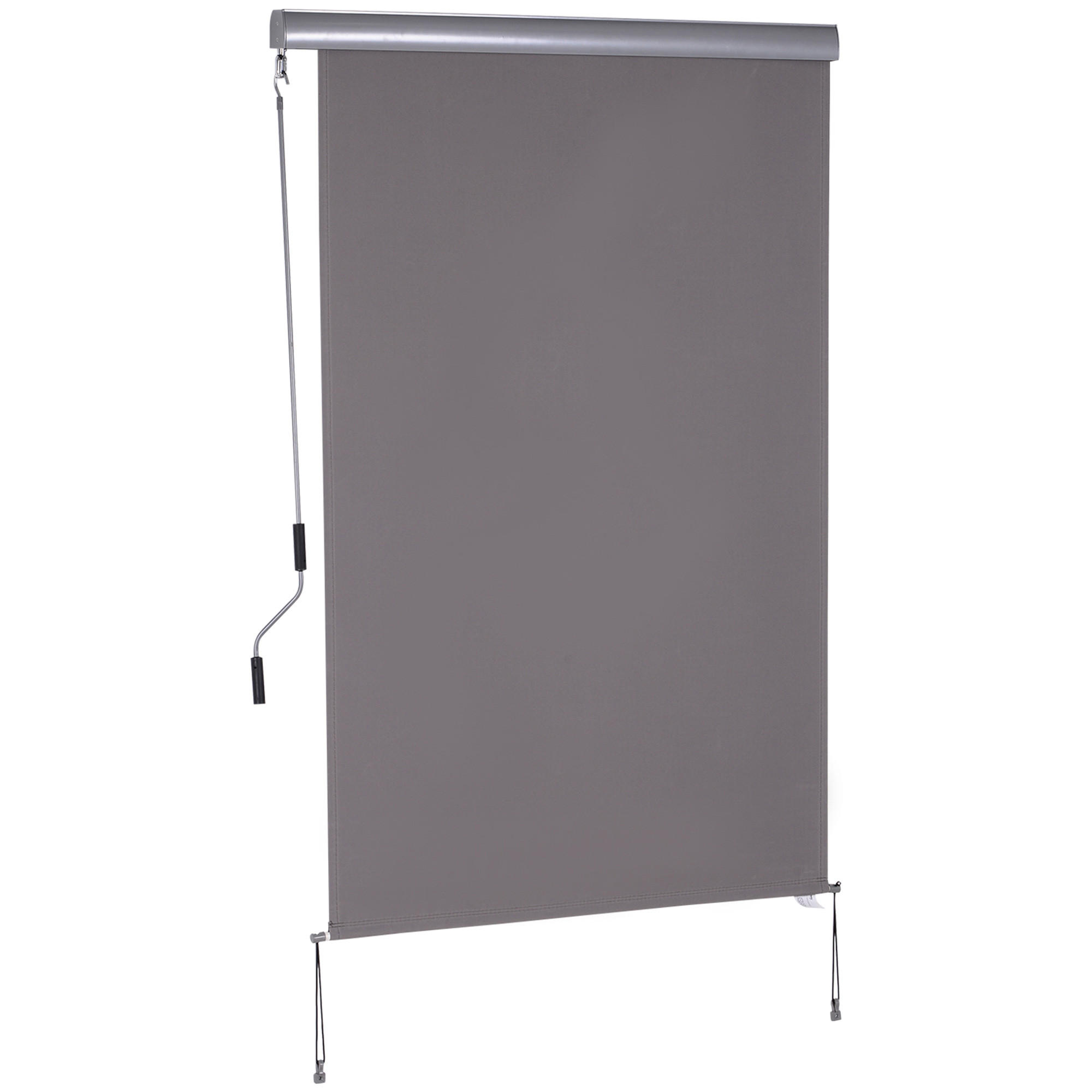VERTIKALMARKISE 120x200 cm grau - Grau, Metall (200/120cm) - Fortuna Lai