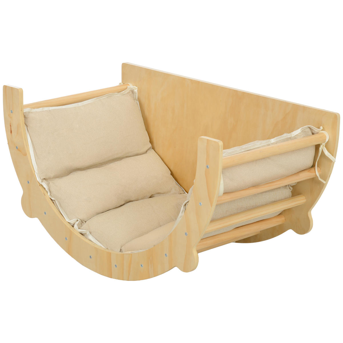 KLETTERBOGEN DE-09806 3-in-1 mit Polster, für 1,5-4 Jahre Holz - Naturfarben, Holz (52/90cm) - ComfortXL