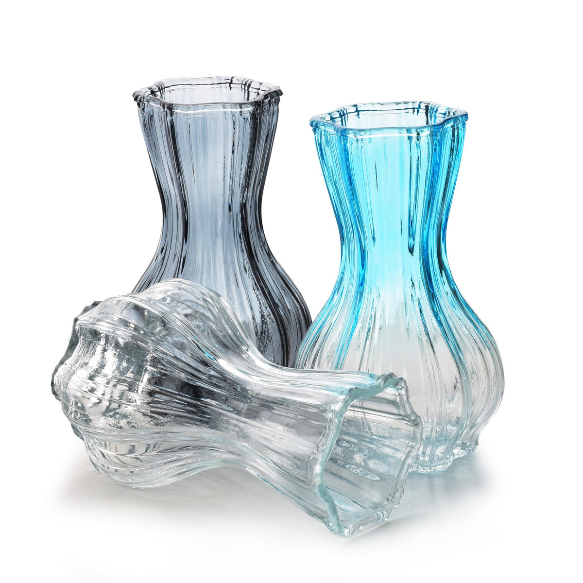 VASE Serenite Transparent 8,5x11,5xh20 cm Glas - Transparent, Glas (20cm) - Mondex