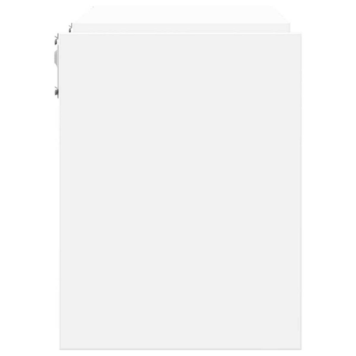 WANDREGALESET 2-tlg. 100/15/20 cm aus Holzwerkstoff Weiss - Weiß, Holz (100/20/15cm) - vidaXL