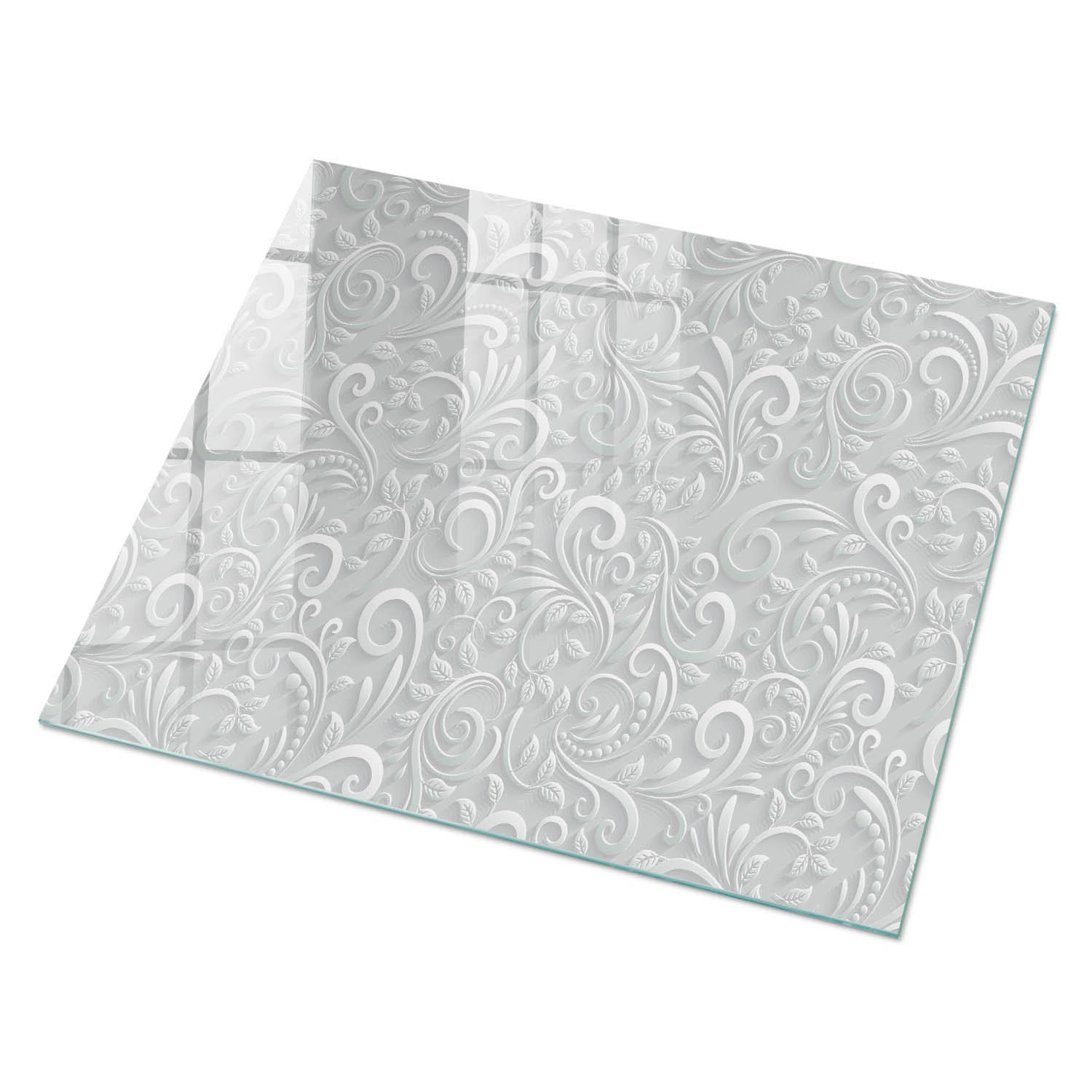 ArtPrintCave Glasplatte Grau 80x60x0.4 cm