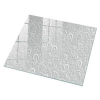 GLASPLATTE 80x60 cm – Blumenmotiv - Grau, Glas (0.4/80/60cm) - ArtPrintCave