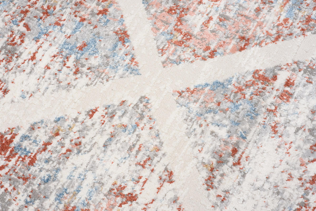 TEPPICH VALLEY Grau Orange 300/400 cm - Orange, Textil (300/400cm) - Tapiso