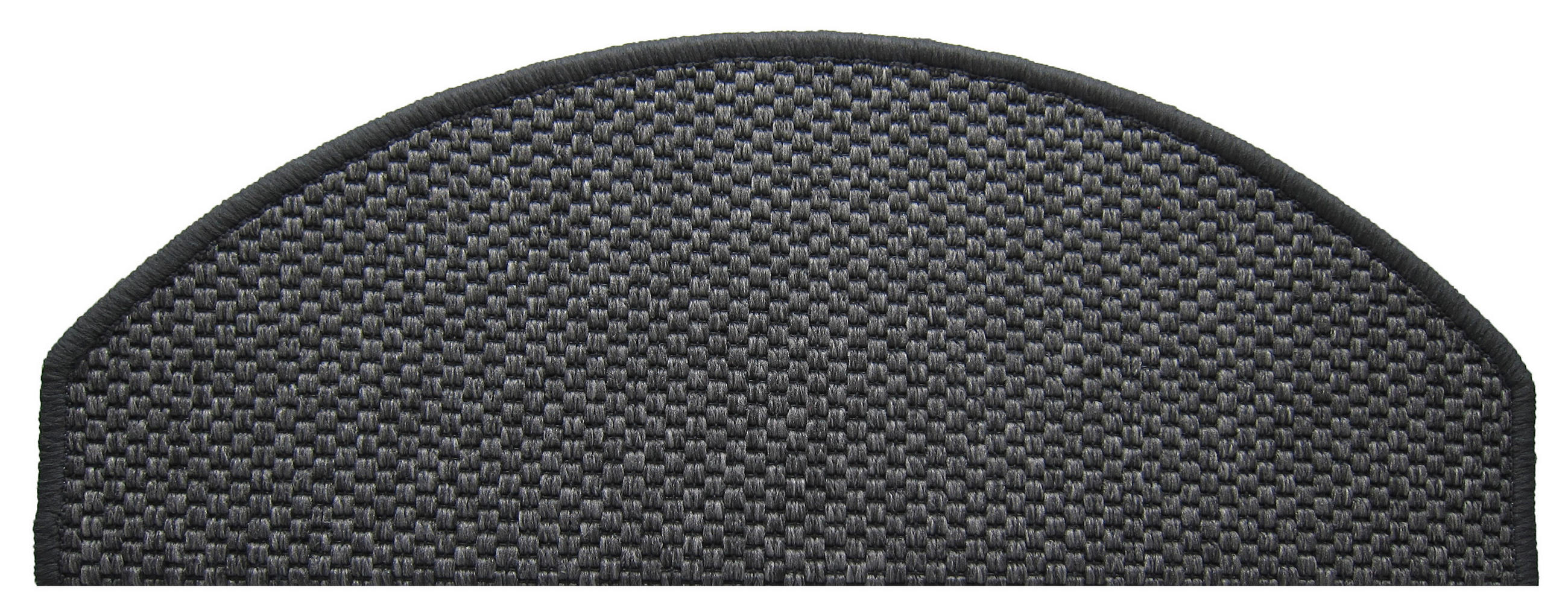 STUFENMATTE Set. 15 Stück "Florenz" Sisal Optik Flachgewebe Anthrazit 24 x 65 cm - Anthrazit, Textil (24/65/4cm) - oKu-Tex
