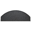 STUFENMATTE Set. 15 Stück "Florenz" Sisal Optik Flachgewebe Anthrazit 24 x 65 cm - Anthrazit, Textil (24/65/4cm) - oKu-Tex