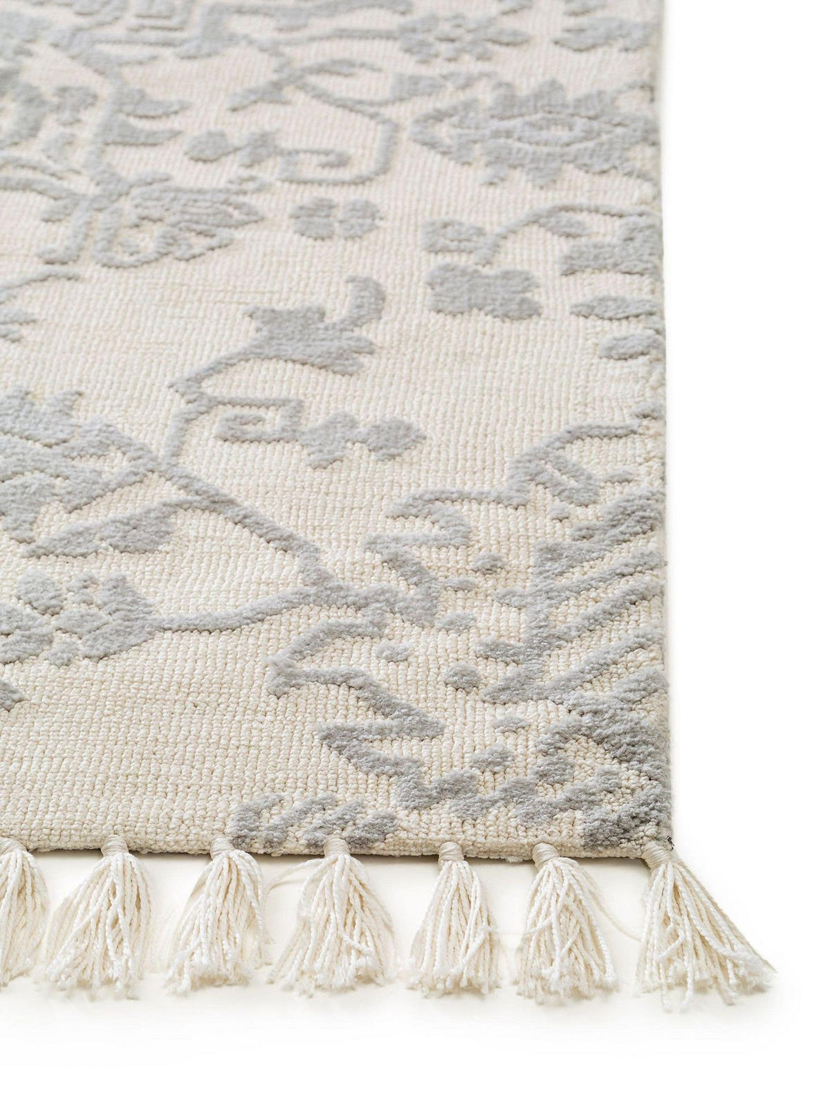 TEPPICH Teppich Elias Grau - Grau, Textil (200/1cm) - KUNSTLOFT