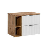 PODUMIVALNIŠKA OMARICA 80.6cm Adriel Bela - bela, leseni material (80.6/59/46cm) - Petits-meubles