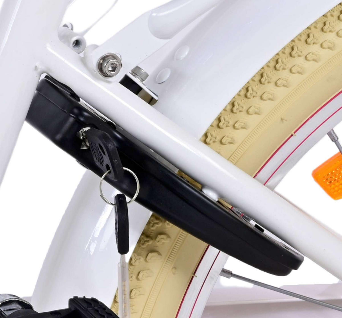 KINDERFAHRRAD Excellent - Mädchen - 20 Zoll - Rücktritt + Handbremse - Weiß - Weiß, Metall (67cm) - TPFSports