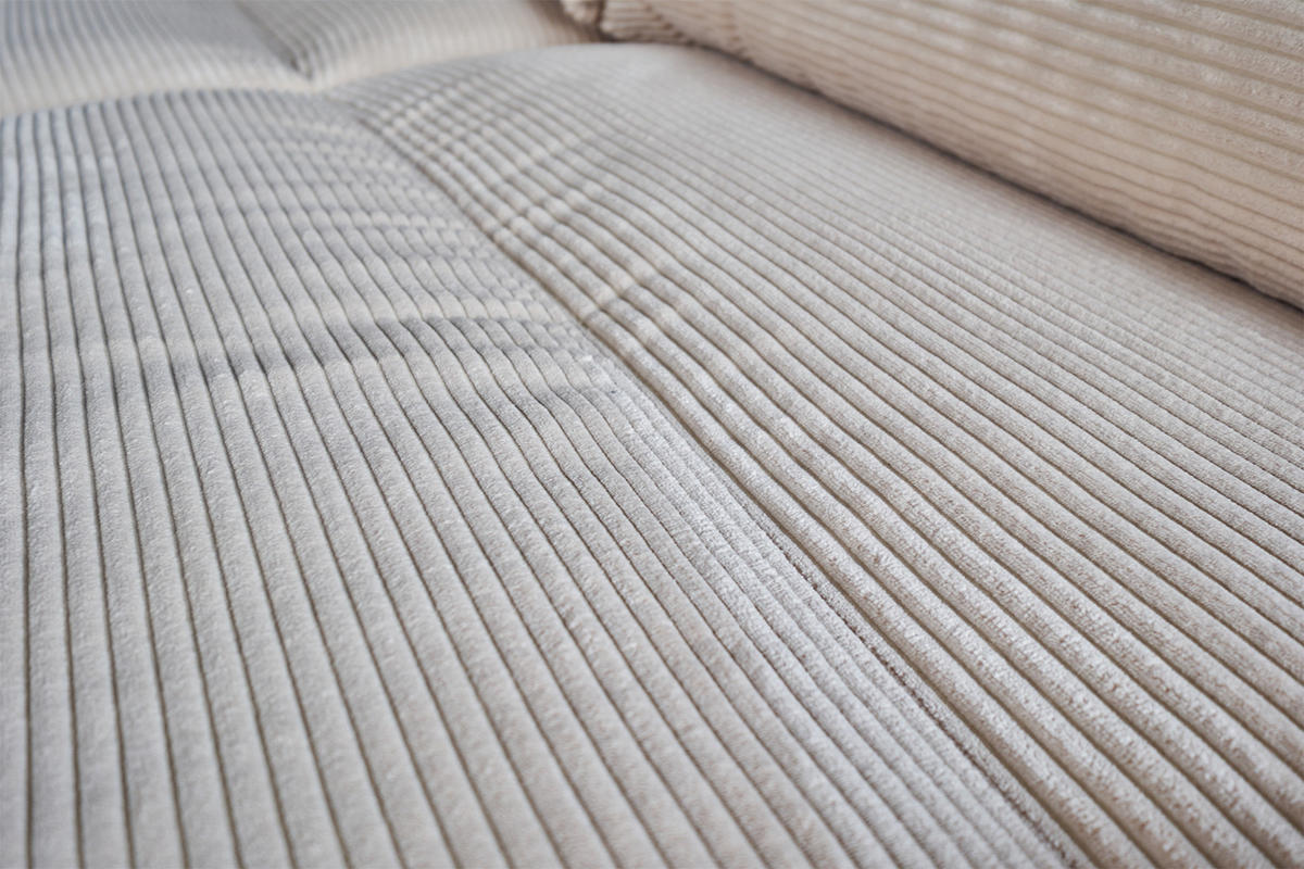 SOFA CINE Braun Cord - Dunkelbraun/Schwarz, Kunststoff/Textil (284/84/106cm) - KAWOLA