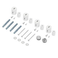 HALTERUNG FÜR DESIGNHEIZKÖRPER Weiß - Weiß, Kunststoff (2/2/3.5cm) - LuxeBath