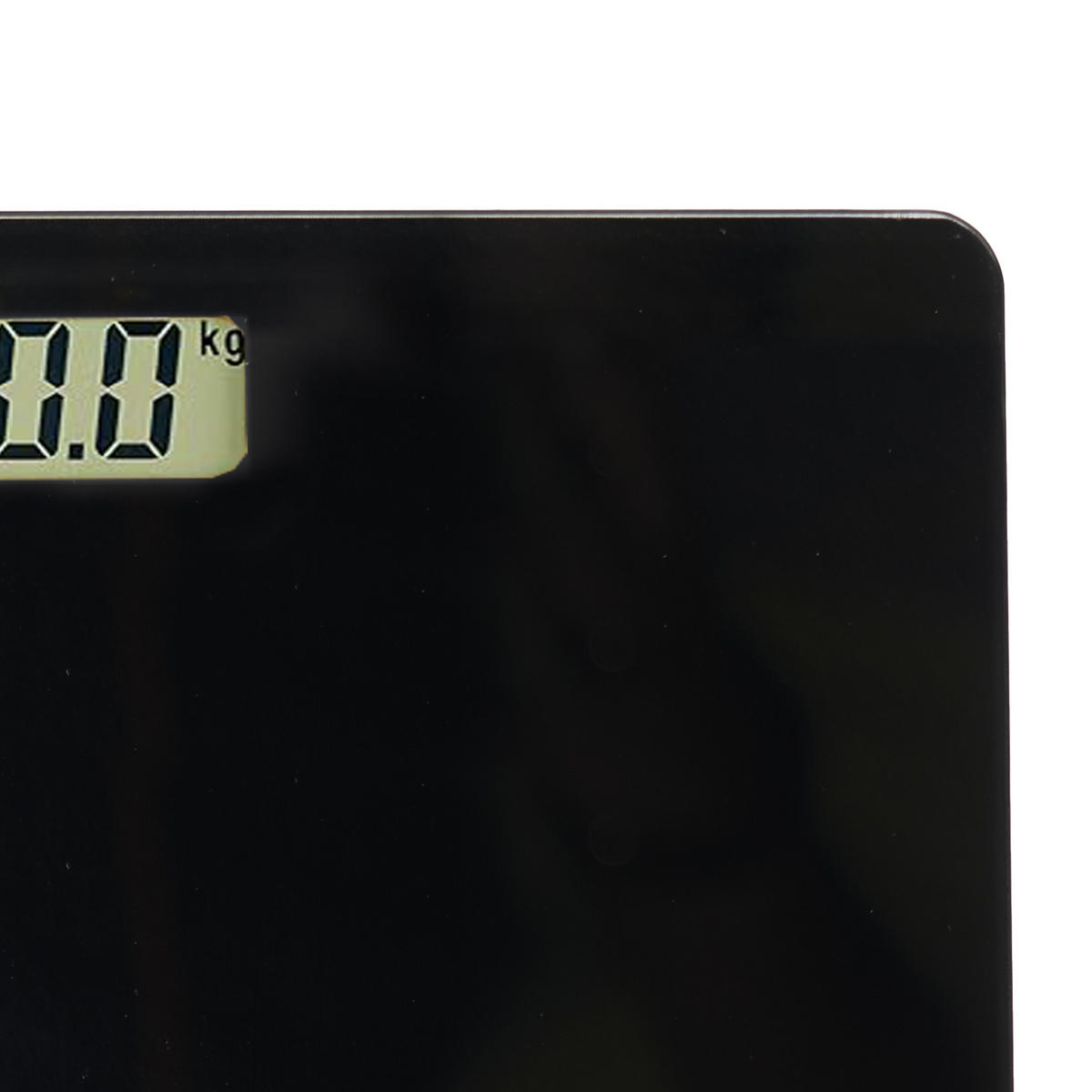 PERSONENWAAGE bis 150 kg - Schwarz, Glas (26/26/2cm) - Berilo