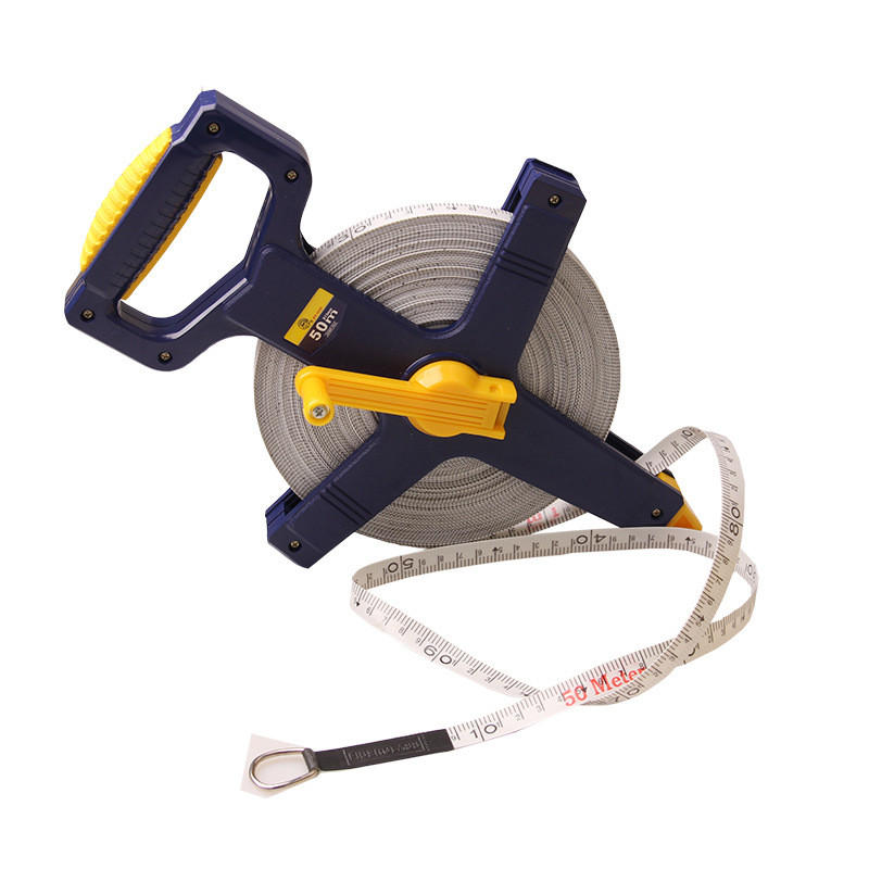 MASSBAND – 50 Meter – mit Aufbewahrungsbox - Blau, Kunststoff (5000/13/1cm) - DCA