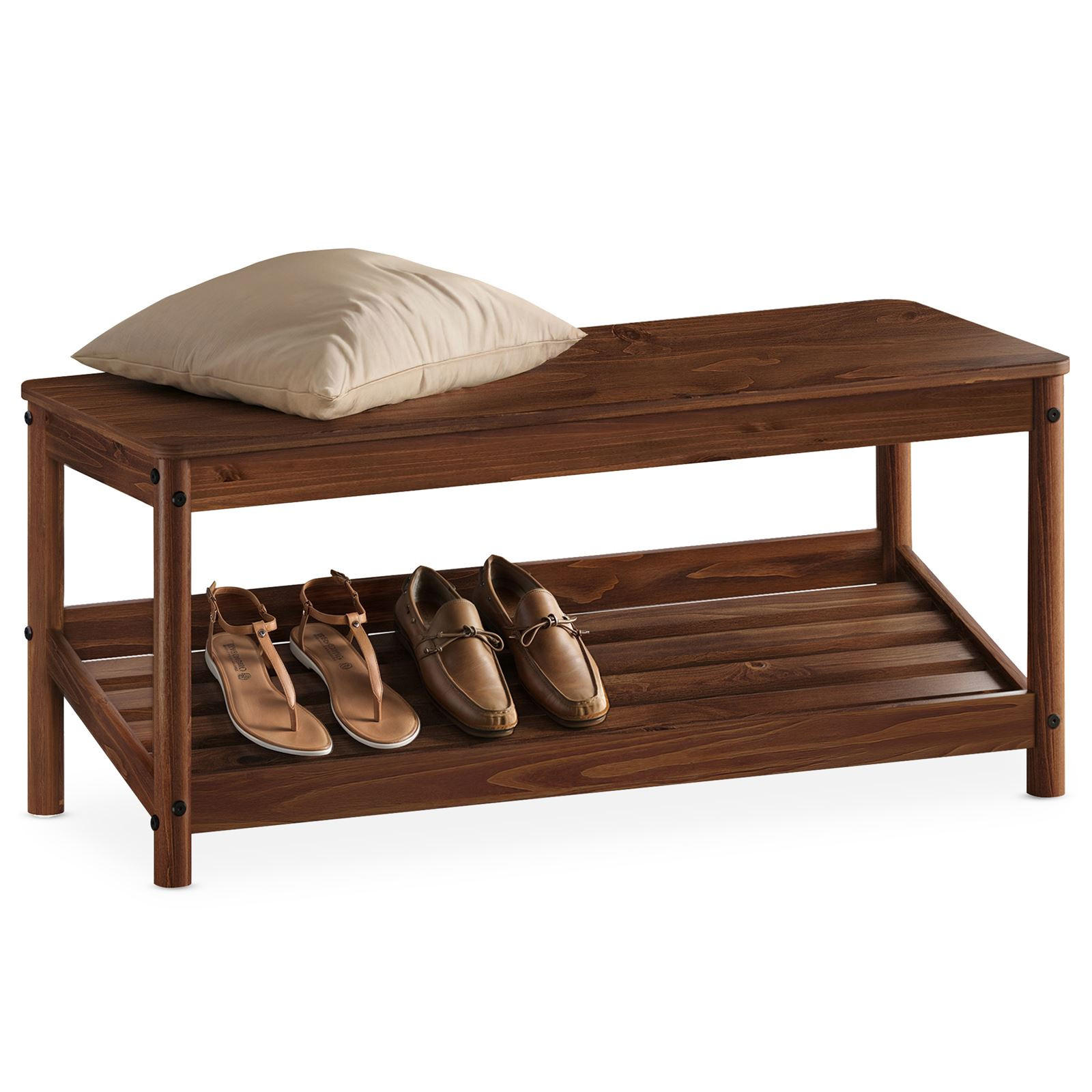 Idimex Schuhbank Kastanien 110x46x40 cm