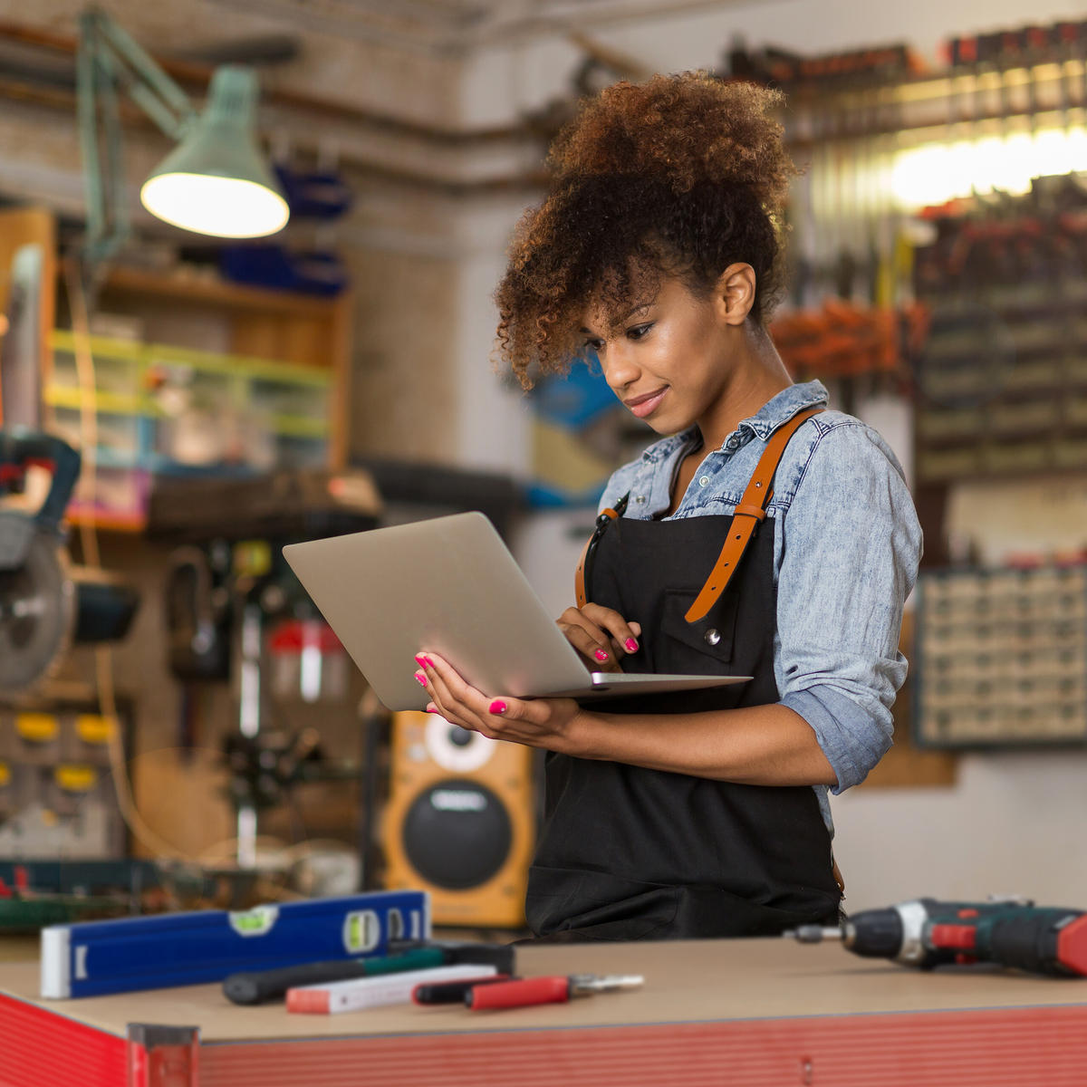 WERKBANK - Multicolor, Holzwerkstoff/Metall (141/91/61cm) - Relaxdays