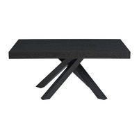 ESSTISCH - 6 Personen, 8 Personen, 10 Personen - Holz, Platte - Schwarz - CATONAV - Schwarz, Holz (90/200/75cm) - Vente-Unique