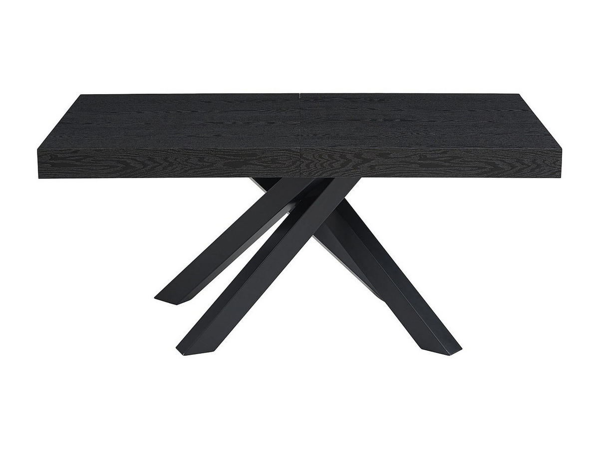 ESSTISCH ausziehbar - 6 bis 10 Personen - MDF & Metall - Schwarz - CATONAV - Schwarz, Holz (90/240/75cm) - Vente-Unique