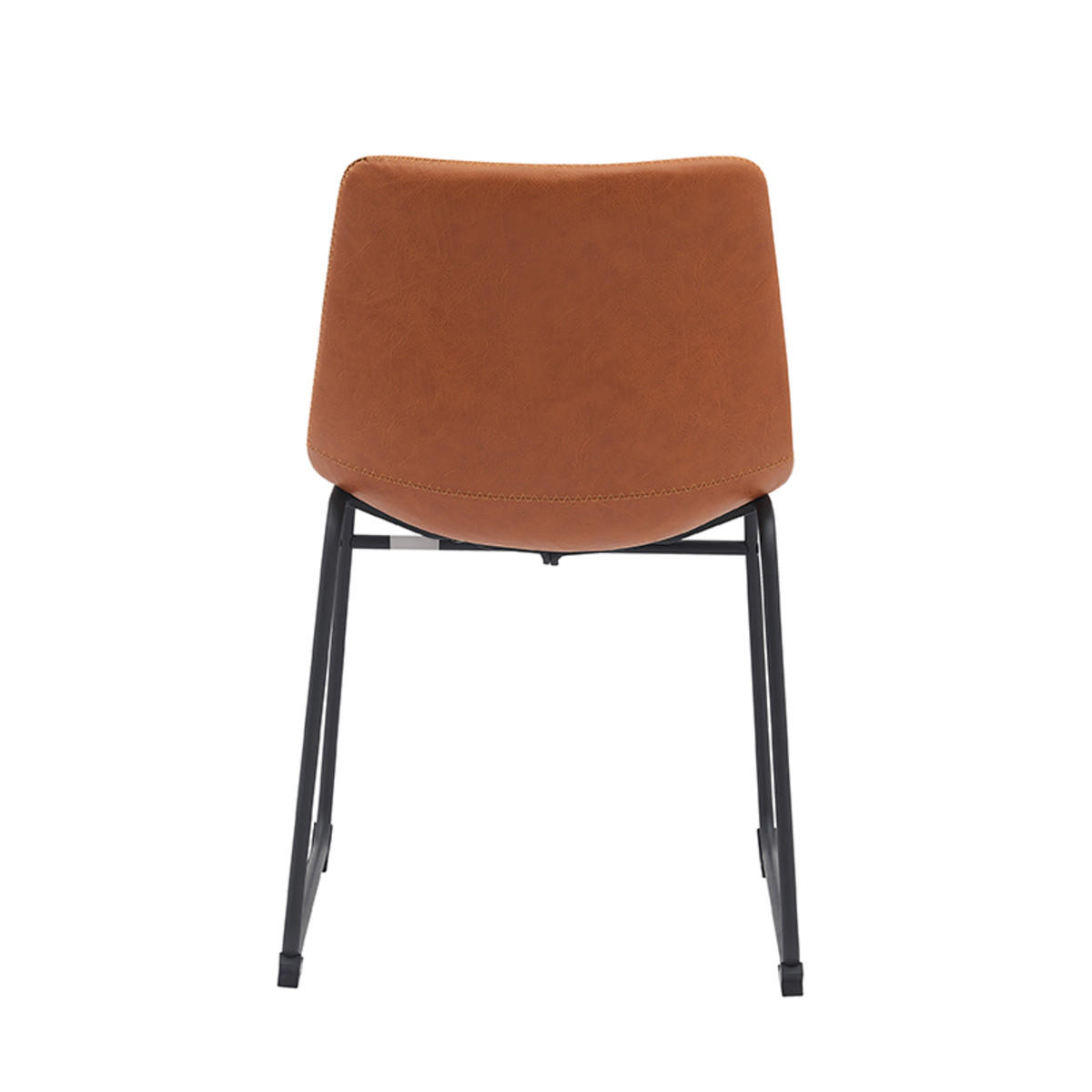 ESSZIMMERSTUHL Risto Braun 55/47/79 cm 2er-Set - Orange, Textil (47/79/55cm) - LABEL51