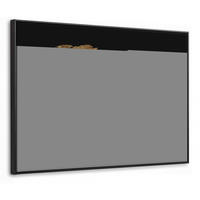 LEINWAND Bilder mit Rahmen - Weltkarte - Gold - Luxus - Erde - Schwarz - 100x70 - Goldfarben, Textil (100/70cm) - MuchoWow