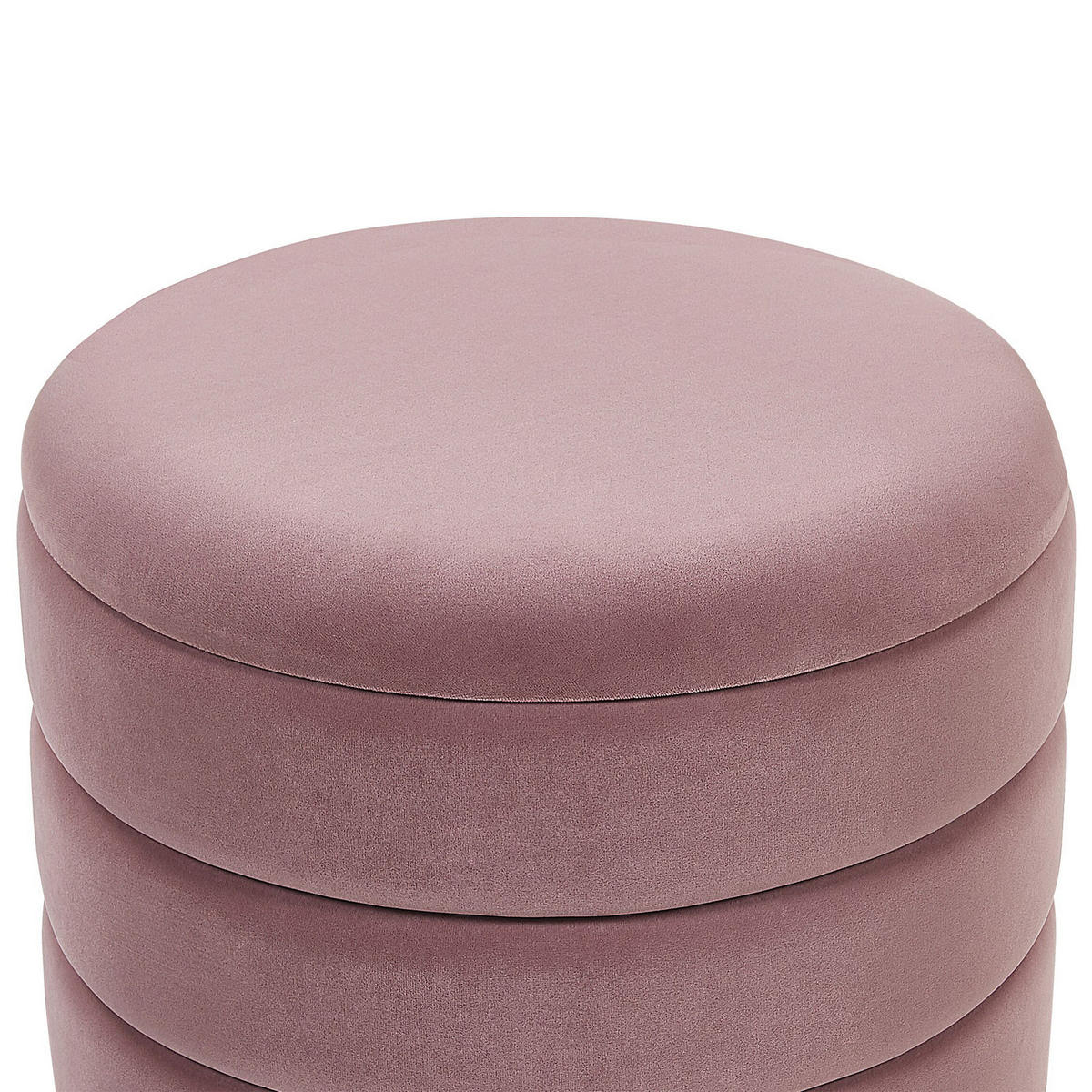 POUF Garland 40-33/40-33/44-38 cm - Pink, Textil (40/38/40cm) - Beliani