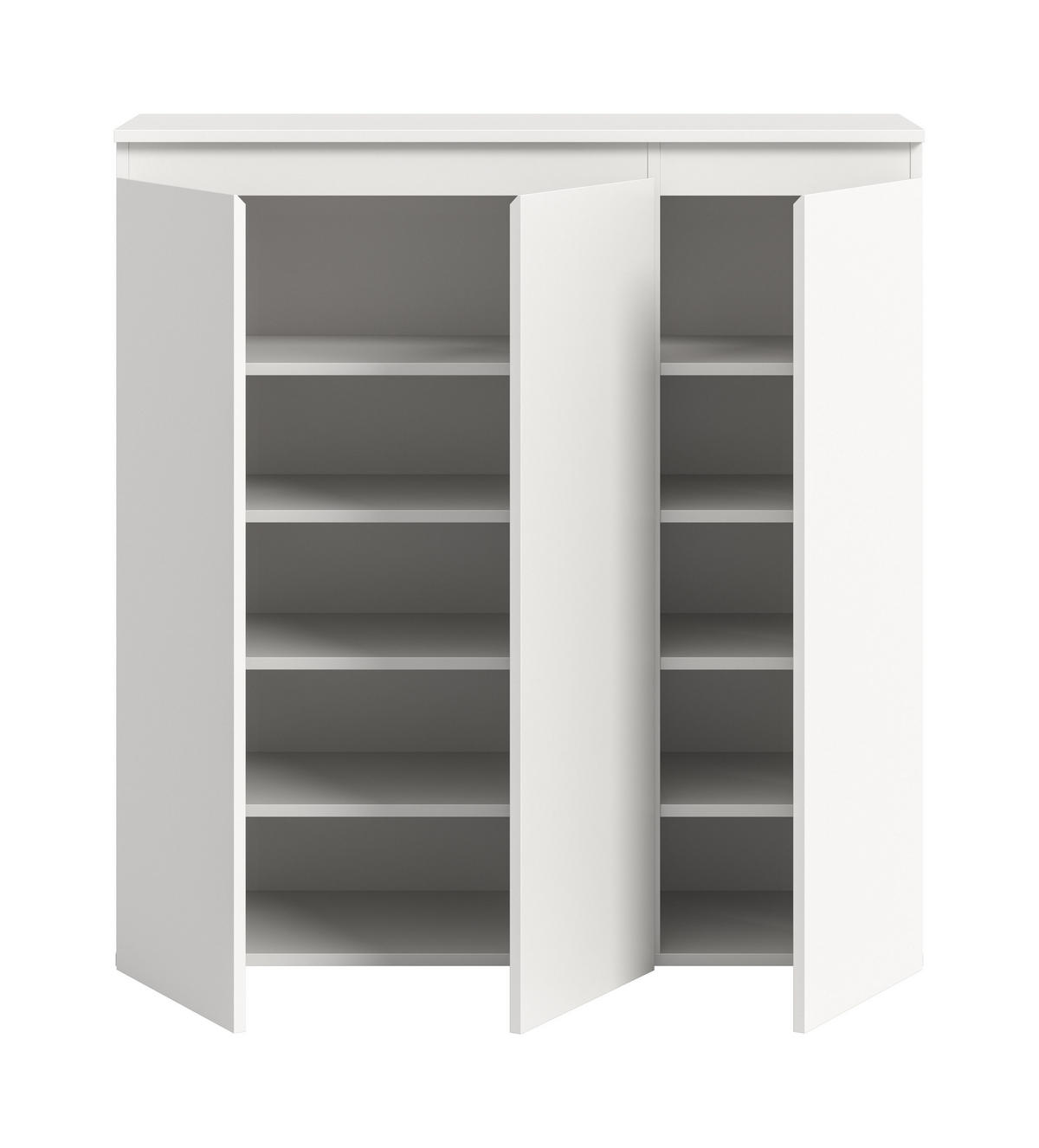 UNIVERSALSCHRANK Canto (B/H/T: ca. 105/111/37 cm) in weiß/weiß - Weiß, Holzwerkstoff (105/111/37cm)