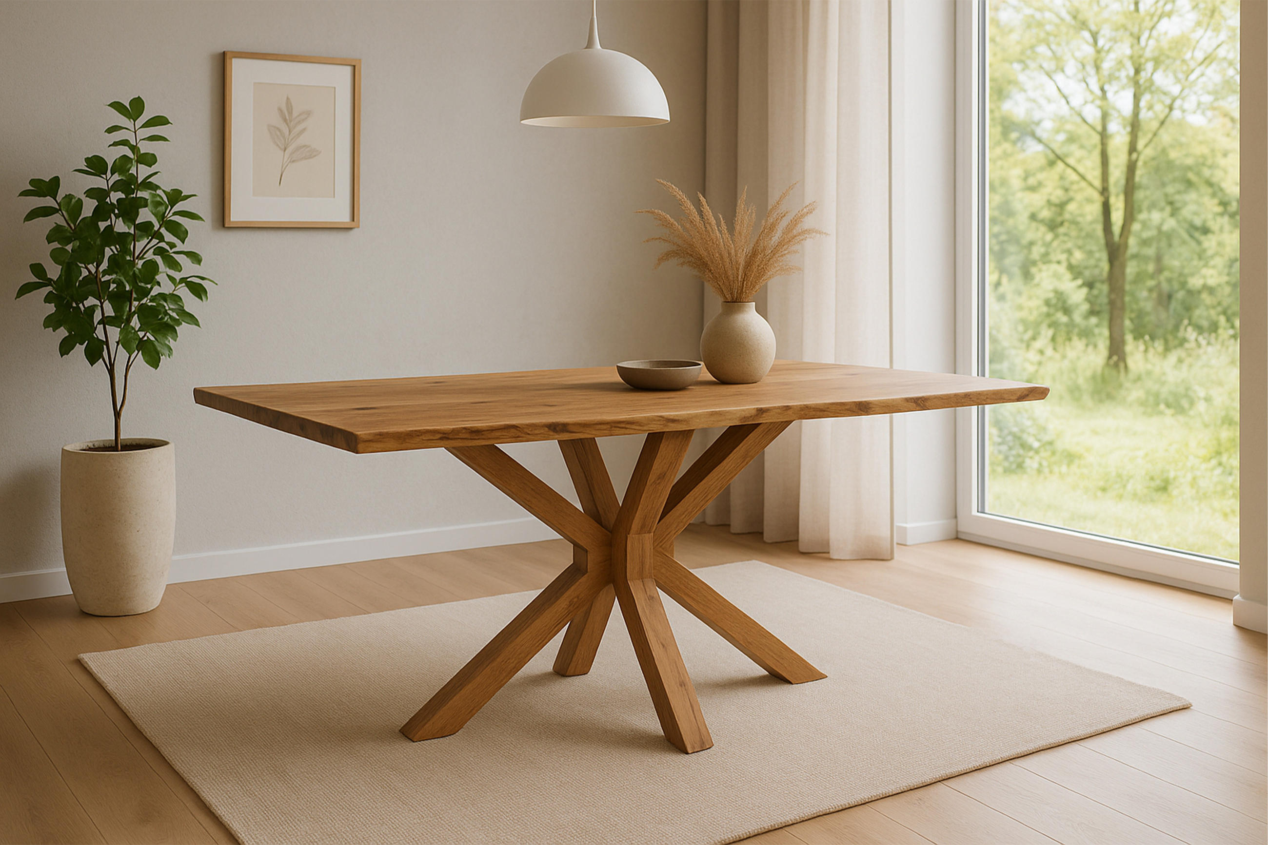 SAM Esstisch Beige 200x77x100 cm