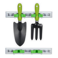 2XGERÄTEHALTER - Multicolor, Kunststoff/Metall (30/4/5cm) - Relaxdays