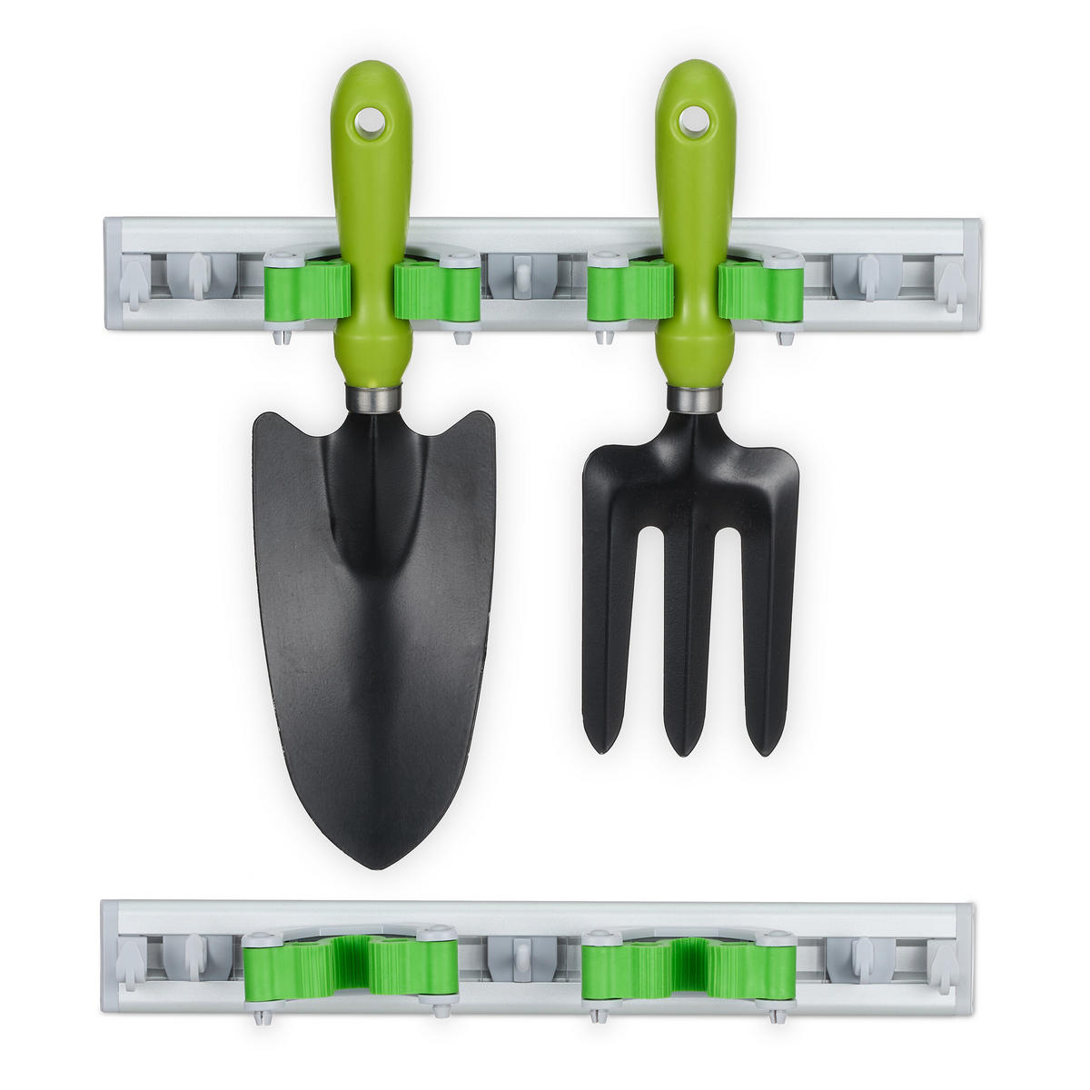 2XGERÄTEHALTER - Multicolor, Kunststoff/Metall (30/4/5cm) - Relaxdays