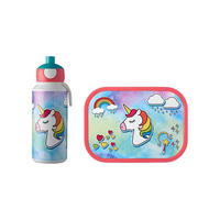 LUNCHSET Campus Einhorn 400 ml + 700 ml 2er Set - Pink/Multicolor, Kunststoff (7.5/18.8/20.5cm) - Mepal