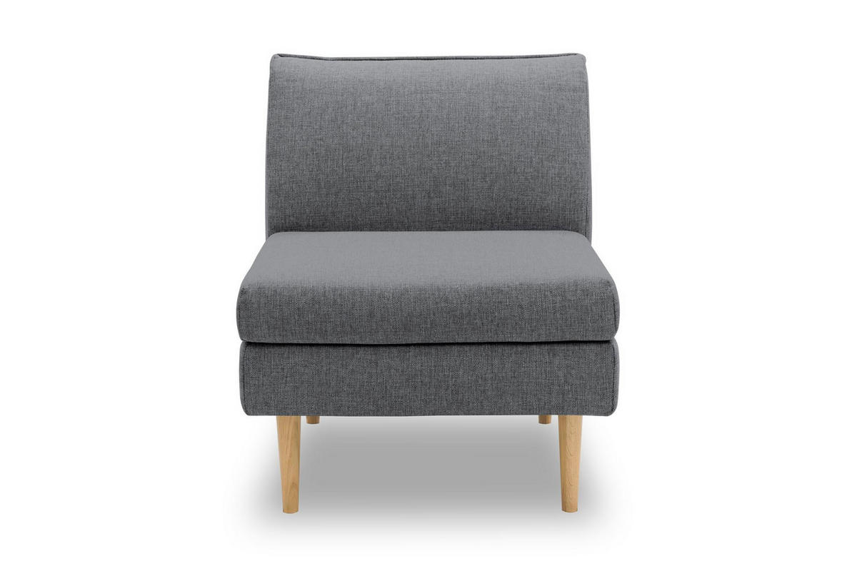 GARTENLOUNGE-SESSEL Braelyn 70x82x82 mit Outdoorbezug in anthrazit - Anthrazit, Kunststoff (82/82/70cm) - 58aufmkessel