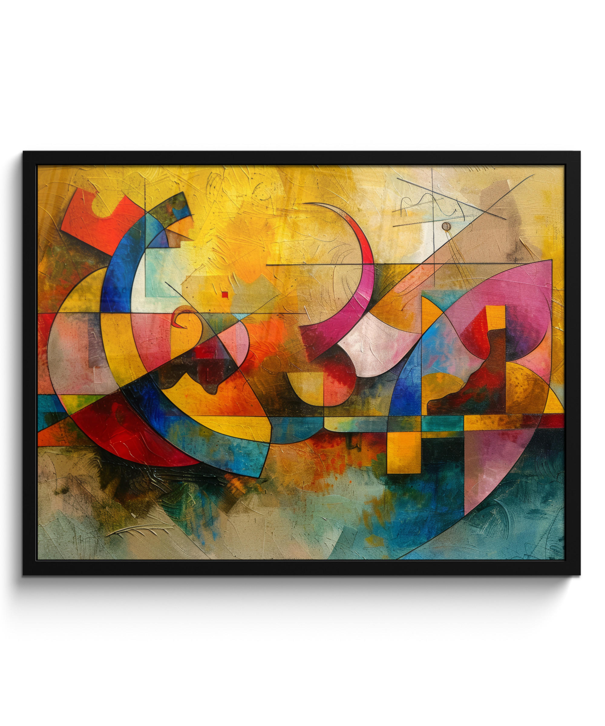 MuchoWow Poster Gelb 80x60 cm