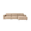 ECKSOFA Cursal L-Form, Stoff Salvador, Beige, Rechts - Beige, Holz (284/166cm) - Kaiser Möbel