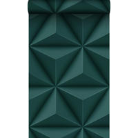 TAPETE 3D-Muster 53 cm x 10.05 m - Blau, Papier (53/1000cm) - Origin Wallcoverings