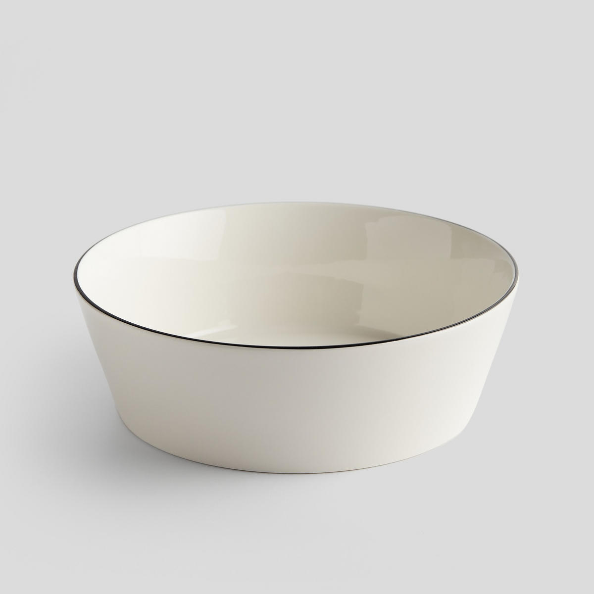 SERVIERSCHÜSSEL Rimo - Schwarz, Keramik (22.7/7.2/22.7cm) - home&you