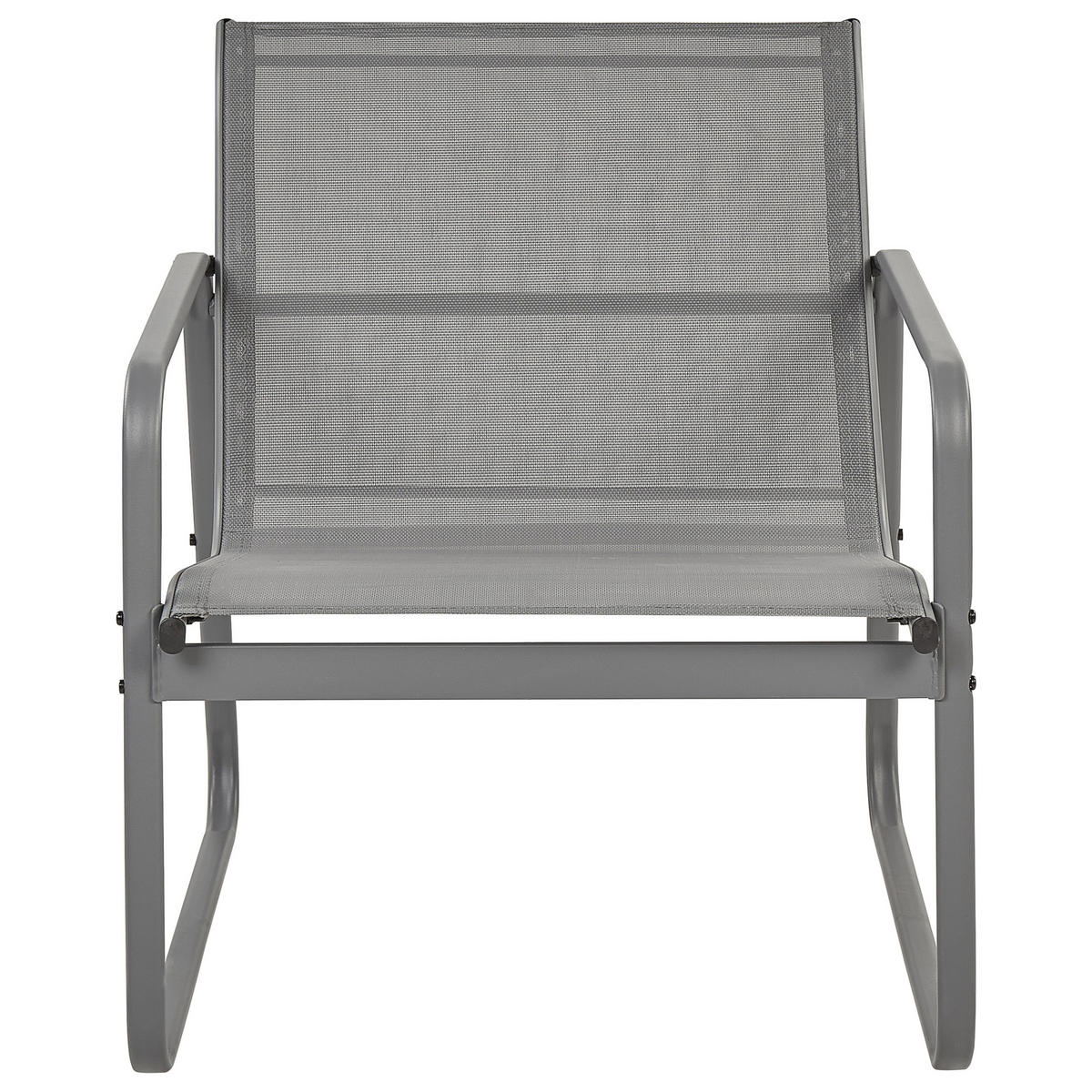 LOUNGE SET 4-Sitzer Metal grau Barrea - Grau, Metall - Beliani