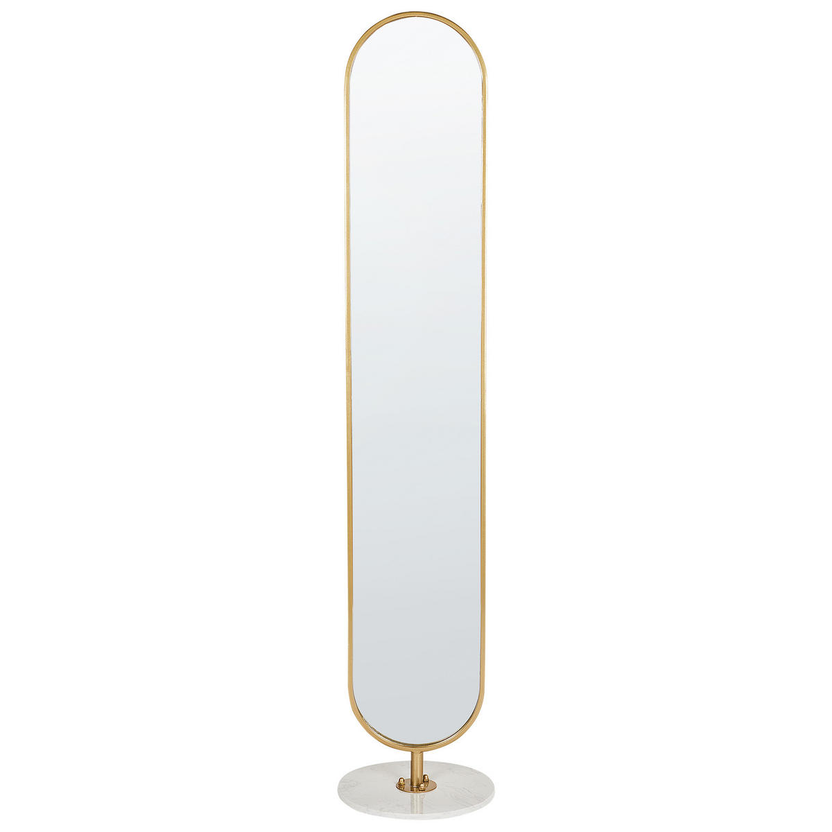 GARDEROBENSTÄNDER MOODY 170 cm Moody - Goldfarben/Weiß, Metall (34/170/34cm) - Beliani