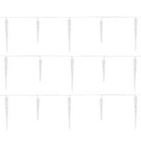 LICHTERKETTE Eiszapfen 690 cm mit 72 LED Kaltweiß - Weiß, Kunststoff (1190cm) - ECD-Germany