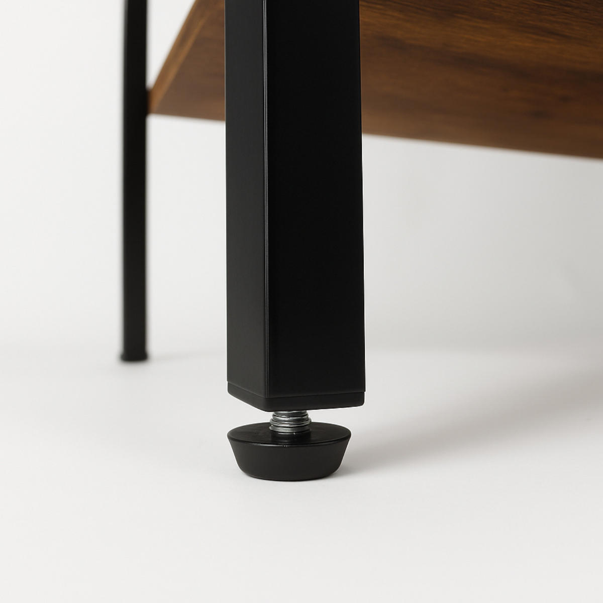 STANDREGAL Holzoptik Metall Dunkelbraun Schwarz 5 Ablagen 172×56×34 cm - Dunkelbraun/Schwarz, Holzwerkstoff/Metall (56/172/34cm) - Begryf