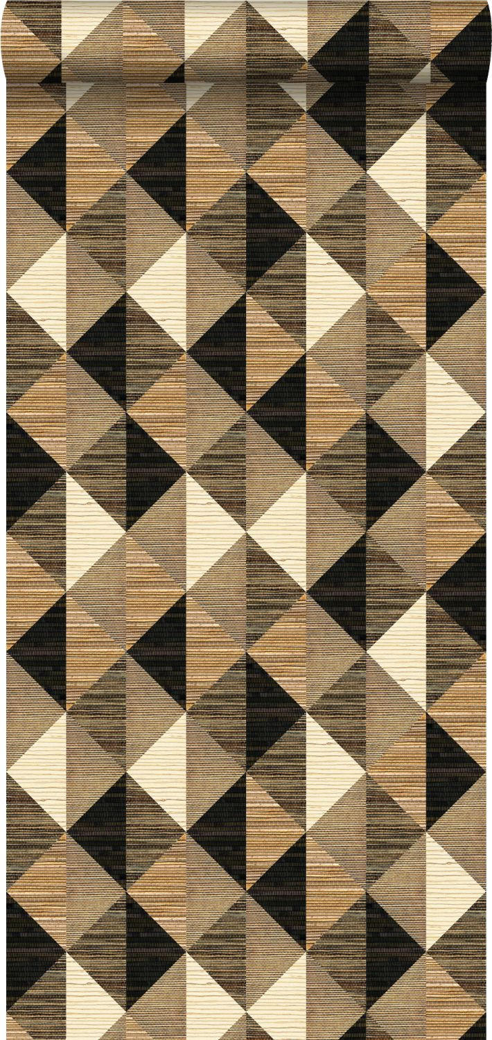 XXL-VLIESTAPETE 3D Grasmuster 50 x 900 cm - Braun, Papier (50/900cm) - Origin Wallcoverings