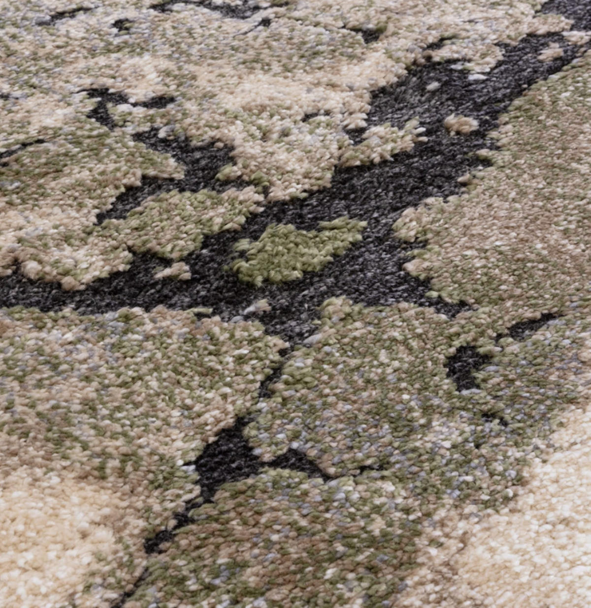 TEPPICH Flachgewebe CRUST Grün 80 x 150 cm - Grün, Textil (80/150cm) - Novatrend